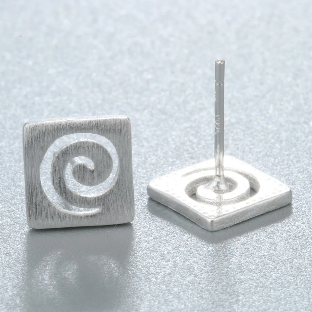 Квадратные геометрические серьги-пусеты Chereda для женщин и мужчин винтажный