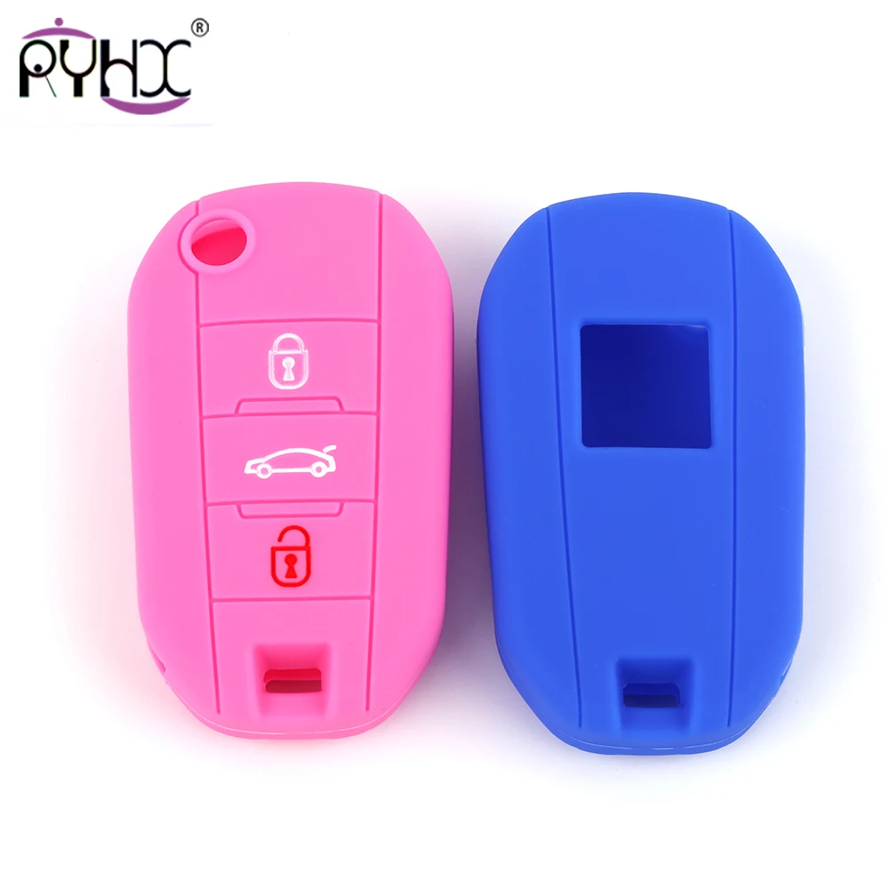 Держатель для кожи 2016-2018 3 кнопки силиконовый Автомобильный Дистанционный Брелок