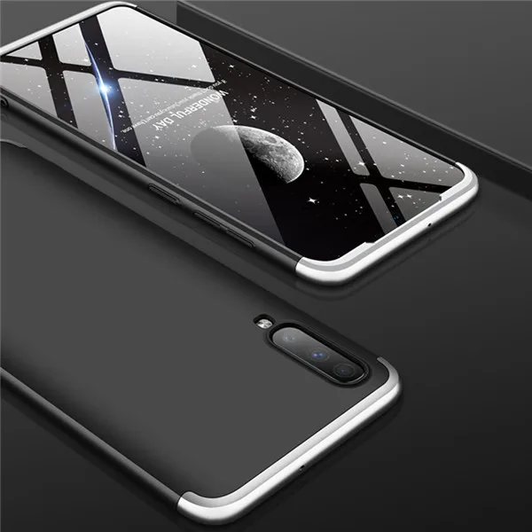 Black silver Чехол для samsung Galaxy A70, индивидуальная простроченная защита+ ультратонкая защитная задняя крышка для телефона, чехол для Galaxy A 70 - Цвет: Black silver
