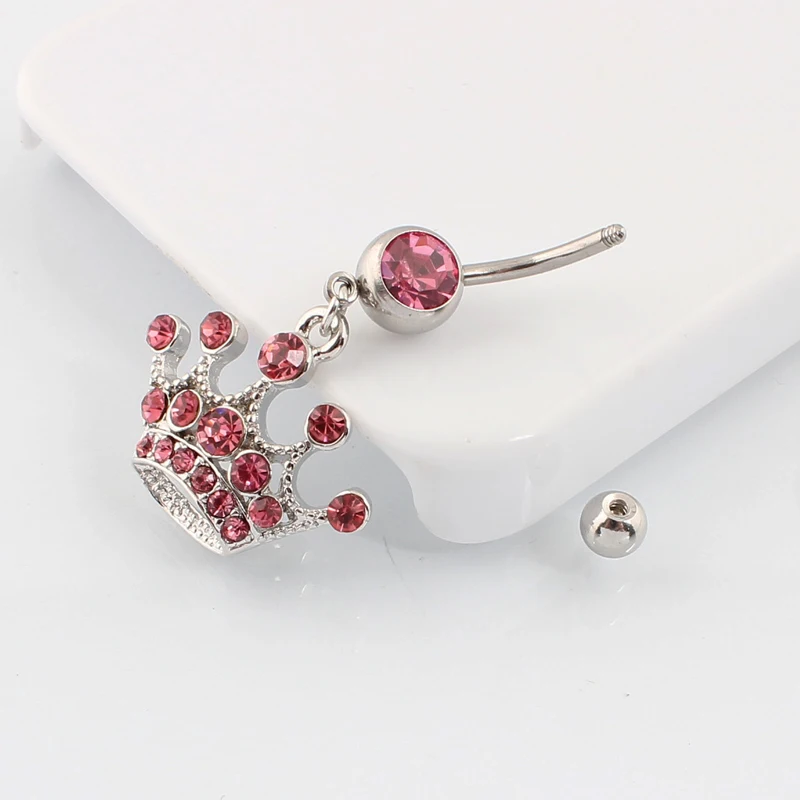 Кольца для пирсинга пупка 14 г хирургический стальной стержень