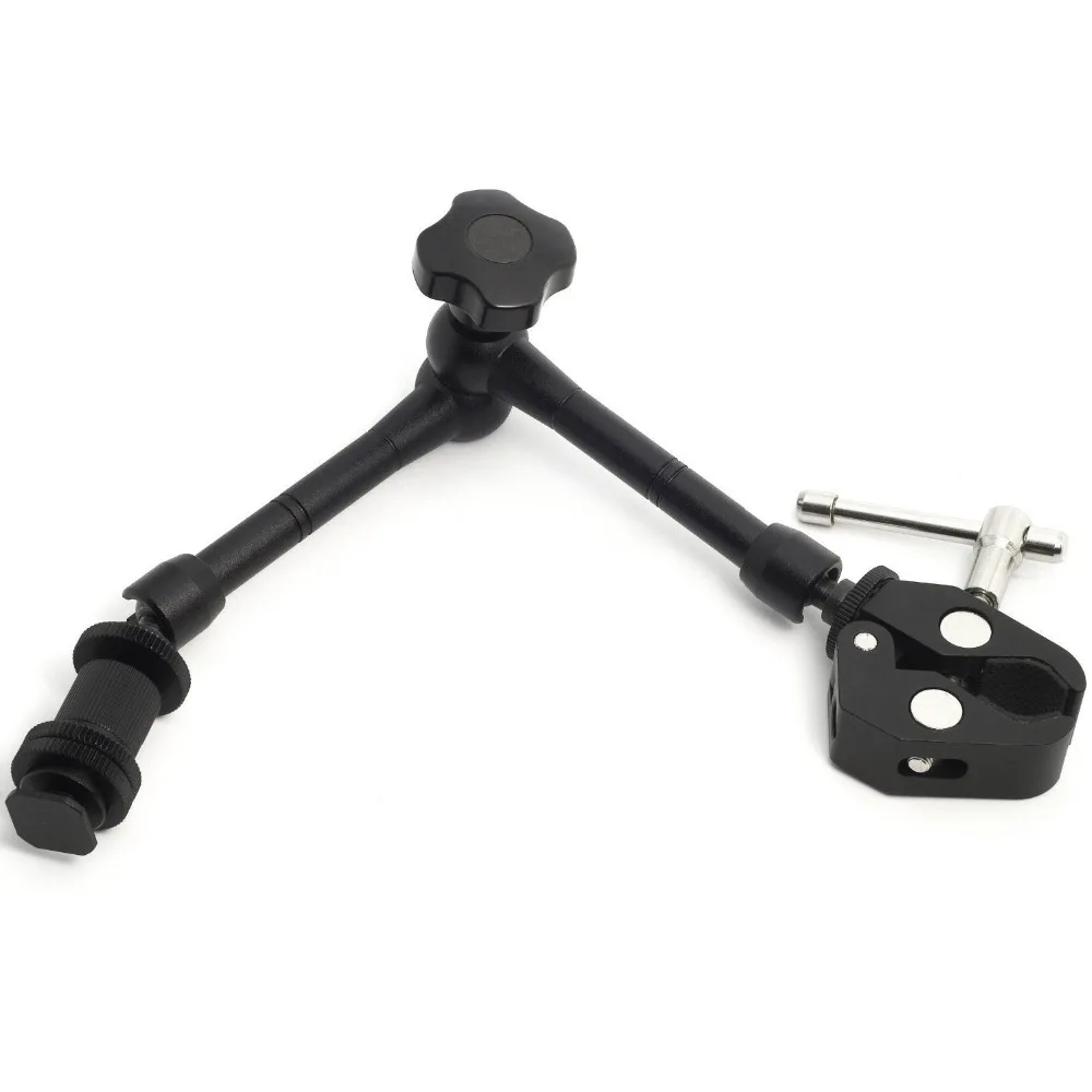 7 дюймовый регулируемый шарнирный магический рычаг + зажим типа C/U для вспышки