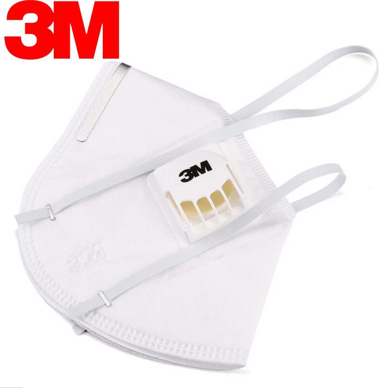 3M 9001V KN90 Folding Dust Mask Ear Wear/With Valve(Industrial Pollution/Cycling Protection /PM2.5