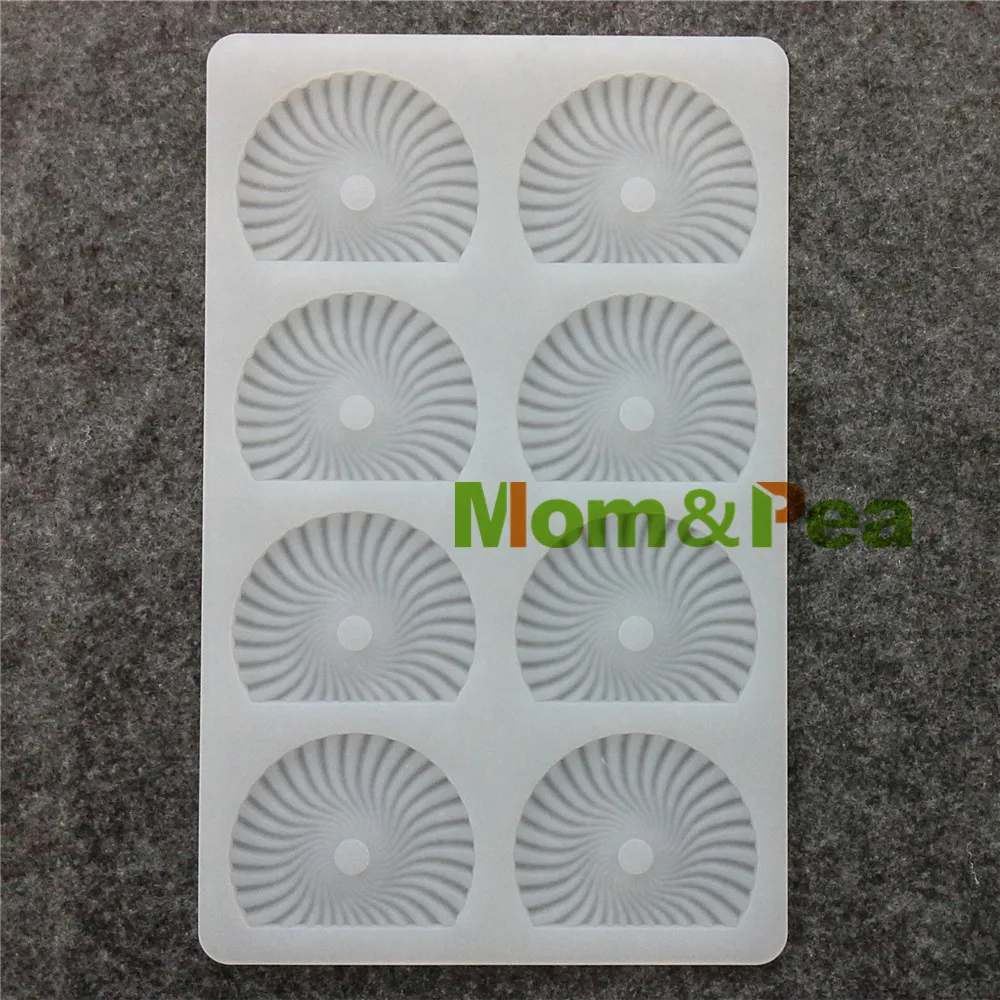 Mom &amp Pea CX090 Высококачественная силиконовая форма в форме вентилятора шоколадная