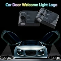 jurus wireless 2x led door logo welcome light laser shadow projector logo case for mazda for peugeot rcz for chrysler car lights