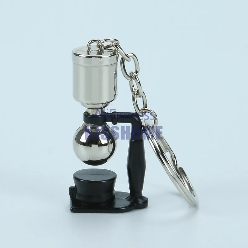 A Syphon 5.3x2.4 Пара аксессуары для приготовления эспрессо кофе брелок мини кофе вскрытие красивый кофе брелок кафе подарок для кофе брелок для влюбленных - Цвет: A Syphon 5.3x2.4