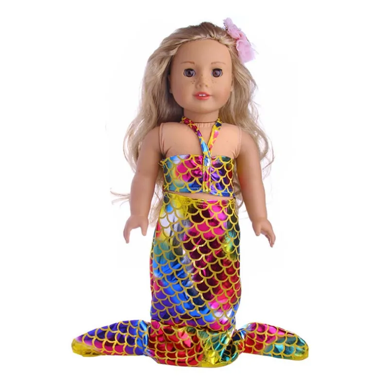 Q-56 Born Baby Doll Одежда подходит 18 дюймов 40-43 см кукла Русалка Одежда Аксессуары для ребенка подарок на день рождения - Цвет: Q-56