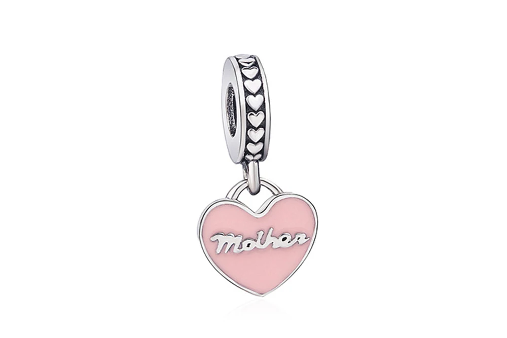 Горячая Распродажа блестящие подвески розового цвета в виде сердца для