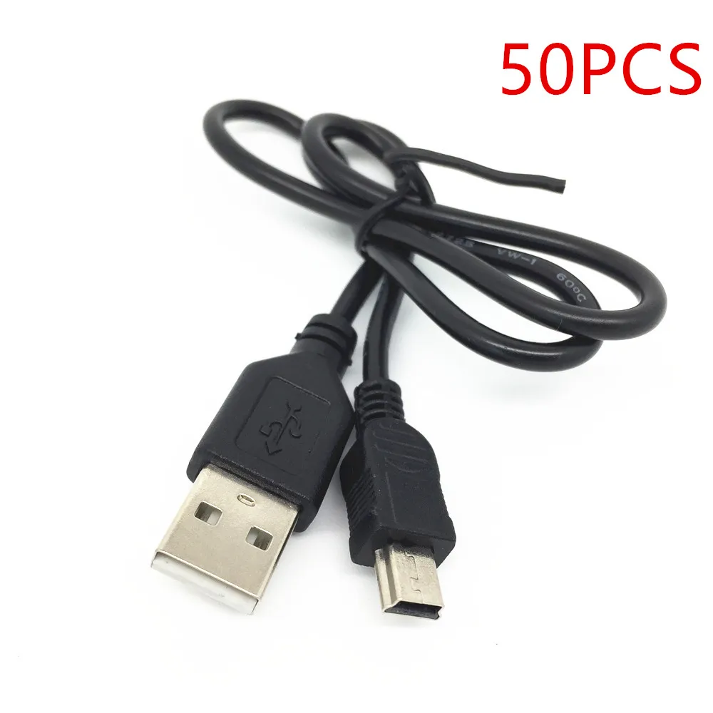 10/20/30/40/50/100 шт. лучший черный USB 2 0 A штекер на Mini 5 Pin B кабель для зарядки и передачи