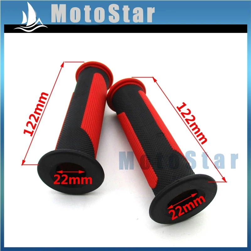 Красные ручки для квадроцикла Sunl Kazuma Taotao Rocket 50cc 70cc 90cc 110cc 125cc 140cc 150cc|handlebar clamp|grip