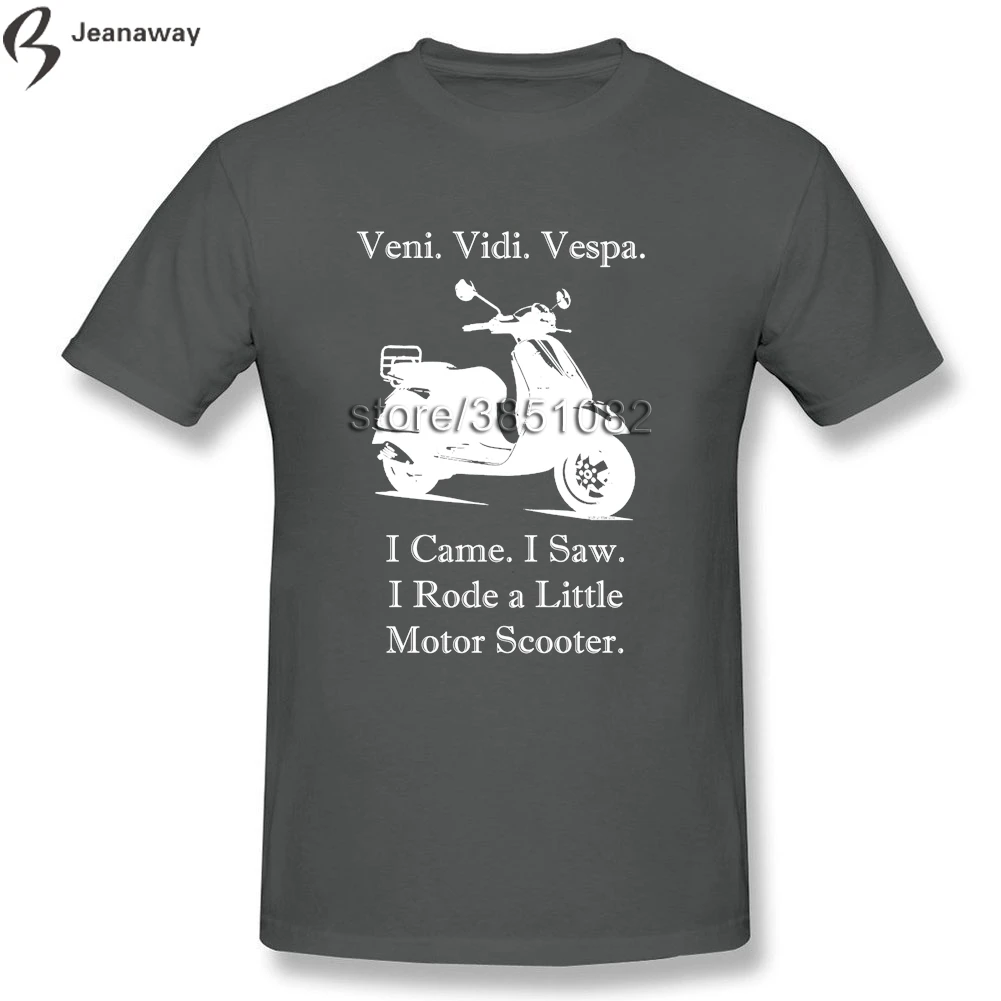 Новый Дизайн Для мужчин футболки Vespa Изделие из хлопка с короткими рукавами