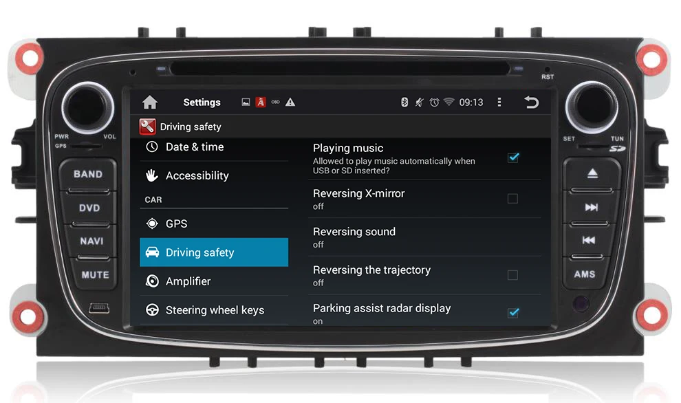 Четырехъядерный 1024*600 2 Din Android 5.1.1 автомобильный DVD GPS навигатор для Ford Mondeo S-Max Cmax Focus