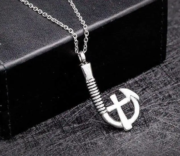 Выберите цвет из нержавеющей стали крест рыба крючок ожерелье памятная Кремация
