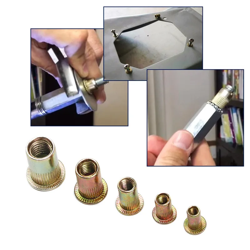 100 шт. набор заклепок оцинкованные заклепки из углеродистой стали|Гайки| |