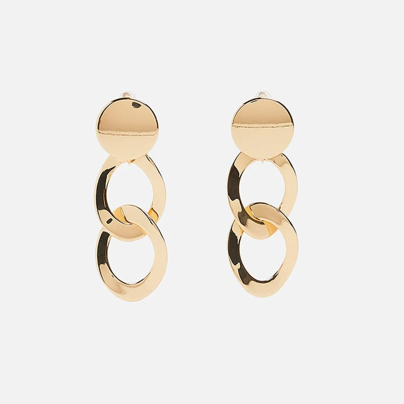 gold 8 Женские сережки с круглым кристаллом черного цвета, женские сережки для вечеринки, роскошные ювелирные изделия - Окраска металла: gold 8