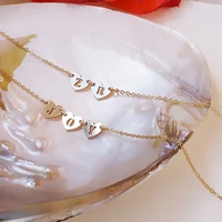 gold filled statement name necklace handmade letter jewelry choker gold love pendants collier femme kolye boho jewelry for women