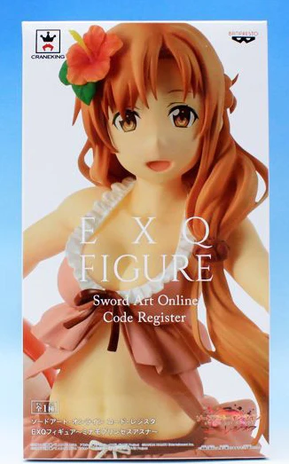 Японское аниме меч арт онлайн код оригинальная коллекция Banpresto EXQ фигурка Асуна