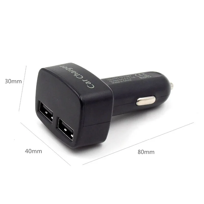 Умный из светодиодов дисплей автомобильное зарядное устройство с двумя USB