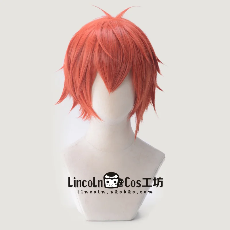 IDOLiSH7 NANASE RIKU парик для косплея оранжевый красный синтетические волосы Хэллоуина