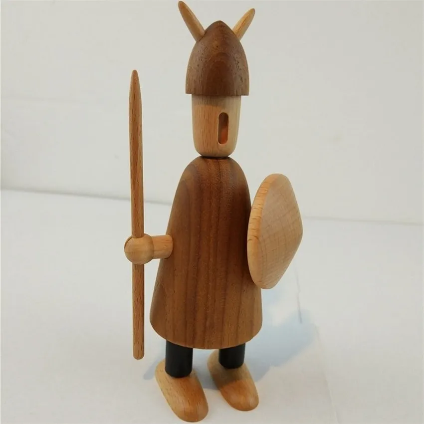 

Home Decoration Danish Figurine Puppet Dolls Vikings A&B&C Wooddarving Oranments Creative Gifts Desk Accessories Room Decor Toys