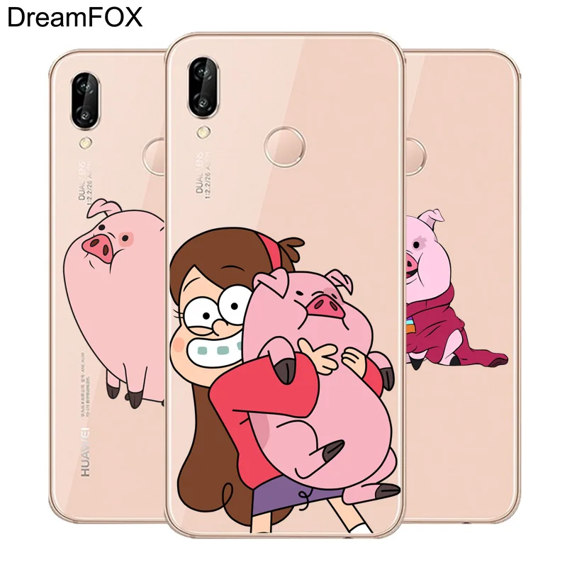 DREAMFOX L507 Мягкий силиконовый чехол из ТПУ с мультяшным аниме Свинкой для huawei Honor 6A 6C