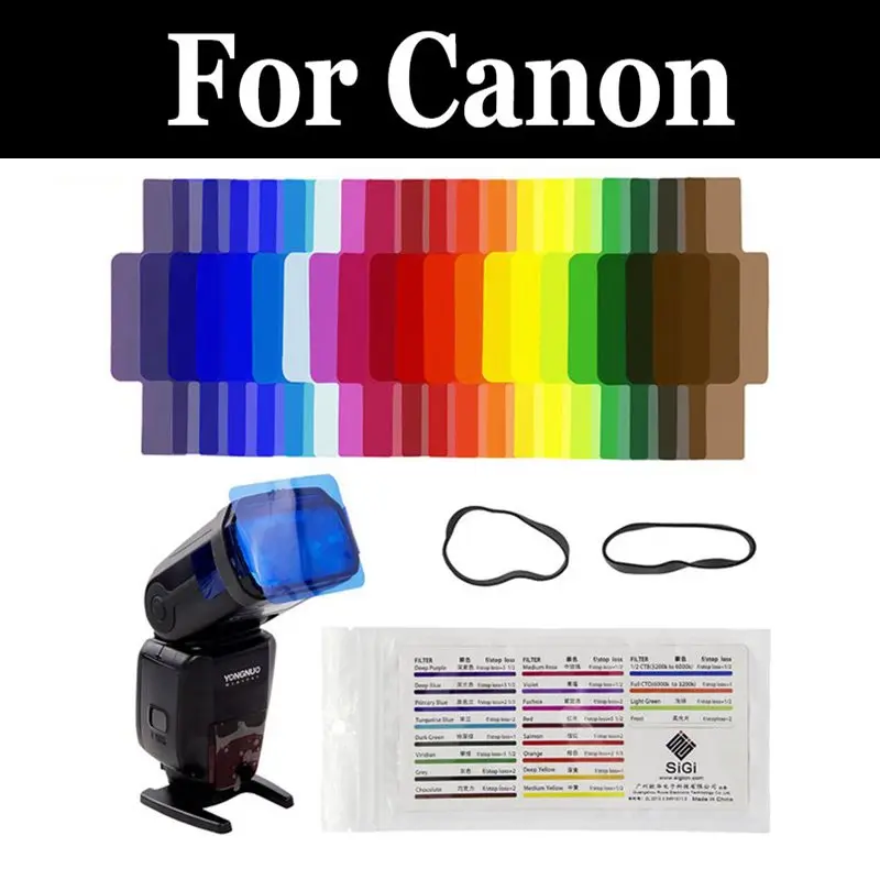 Speedlite Цвет гелевые фильтры вспышки вспышка для Canon Powershot Sd1300 Sd1400 Sd3500 Ixus 105 130 210 Ixy 200f