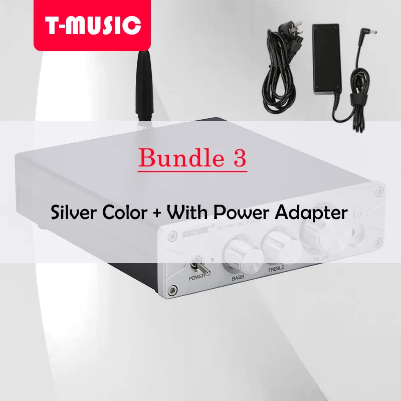 Bundle 3 HiFi TPA3116 100 Вт* 2 Bluetooth 5,0 APTX W/ES9018K2M DAC стерео усилитель мощности - Цвет: Bundle 3