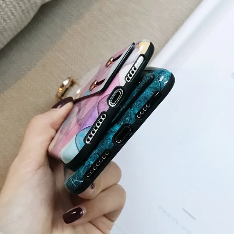 FTAIDKJ For iPhone XR Case Fish Scale Lingge Wrist Strap Phone XS Max X 7 6 6S 8 Plus Back Cover Soft TPU Capa |
