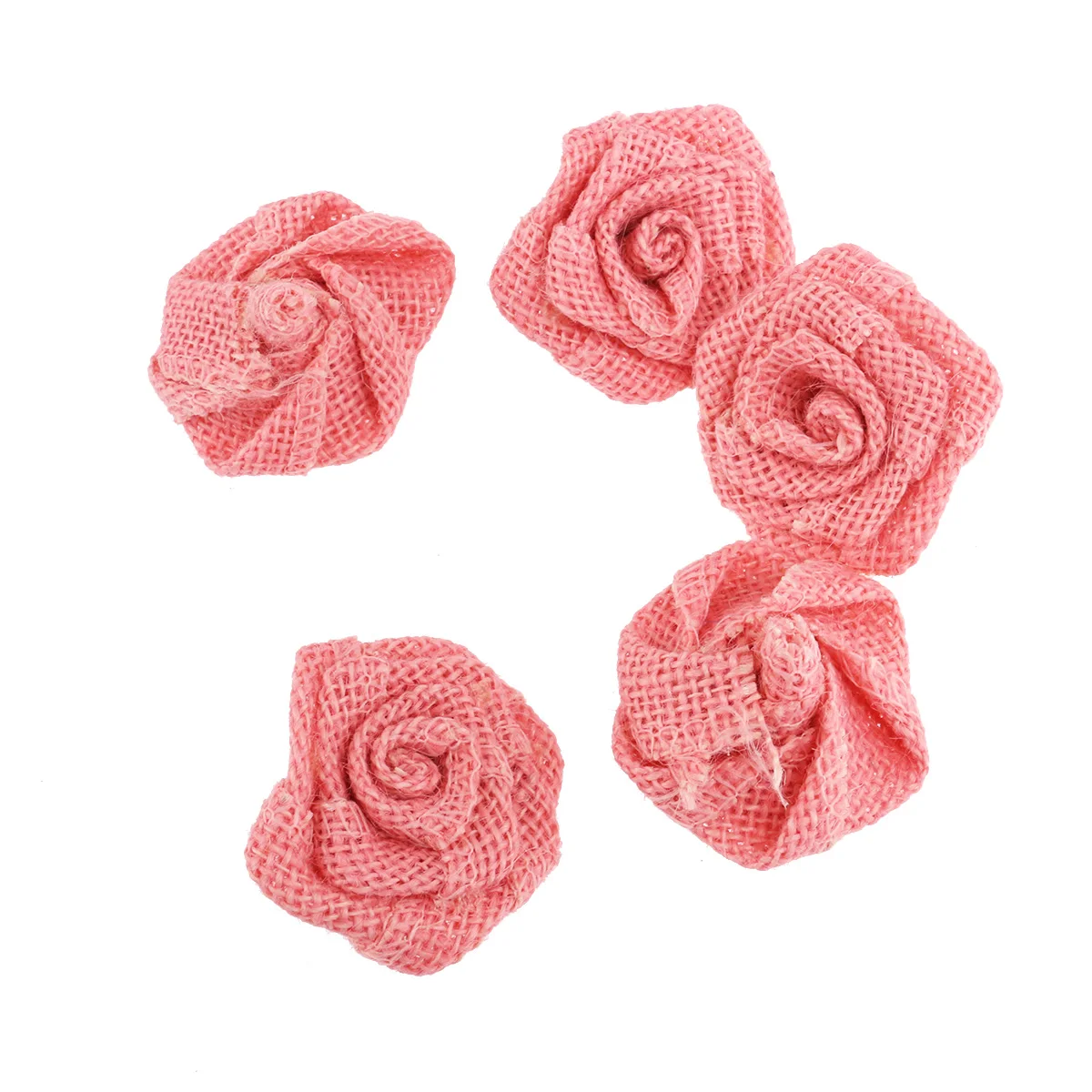 5 шт. Гессе мешковины розовыми цветами для Рождество Свадебные украшения | Дом и