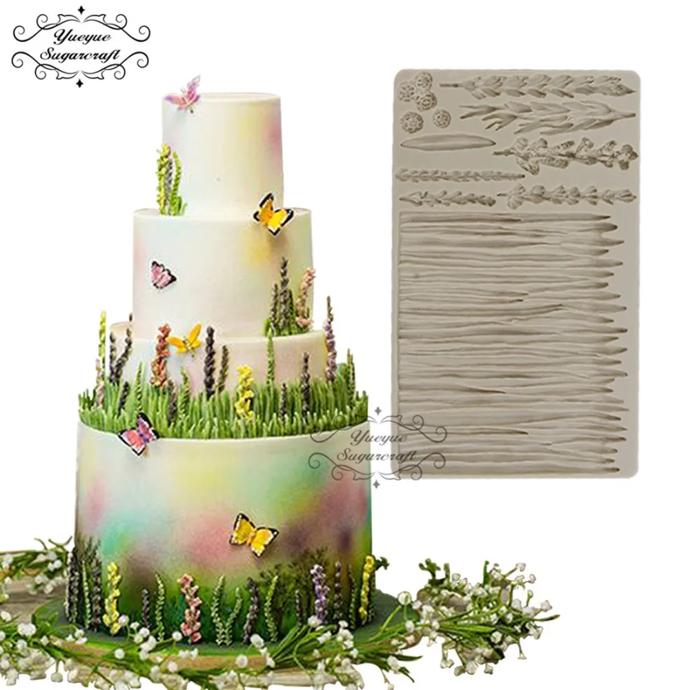 

Yueyue Sugarcraft lavender love romantic flower Silicone mold fondant mold cake decorating tools chocolate mold