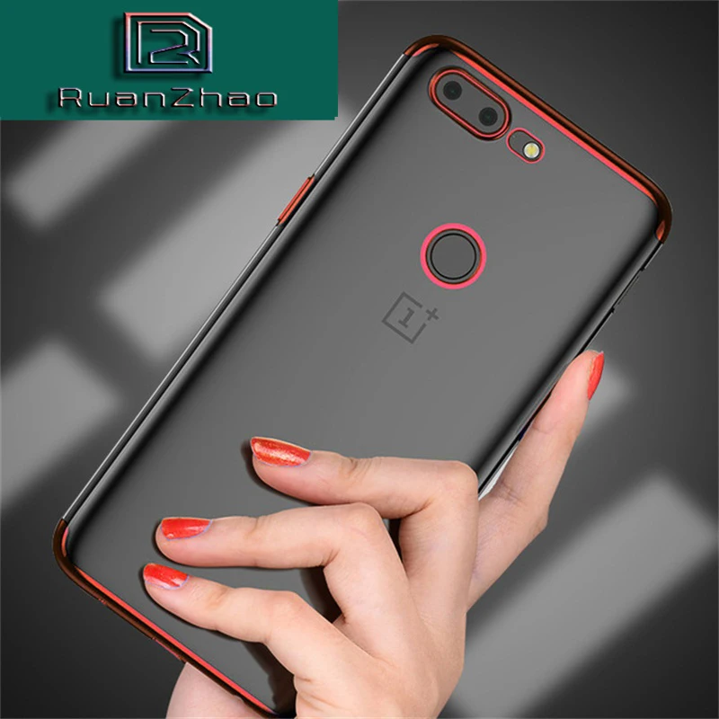 Роскошный мягкий чехол для oneplus5T Прозрачный блестящий one plus 5 T чехлы из ТПУ 5t |
