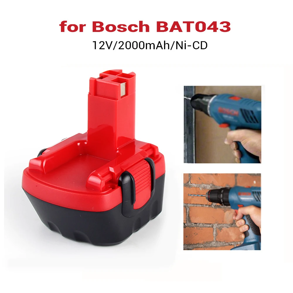 Аккумулятор ELEOPTION для BOSCH GSR 12 В 2 шт. А · ч Ni CD GLI AHS GSB GS4R PSR 12VE BAT043 BAT045 BAT046 BAT049 BAT120