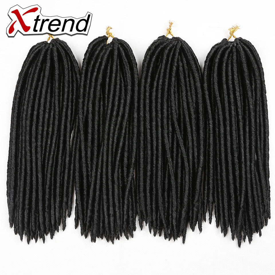Xtrend 14inch Crochet Braids Locks Faux Locs Hair Extensions 24roots Kanekalon High Fiber Braid For Women |