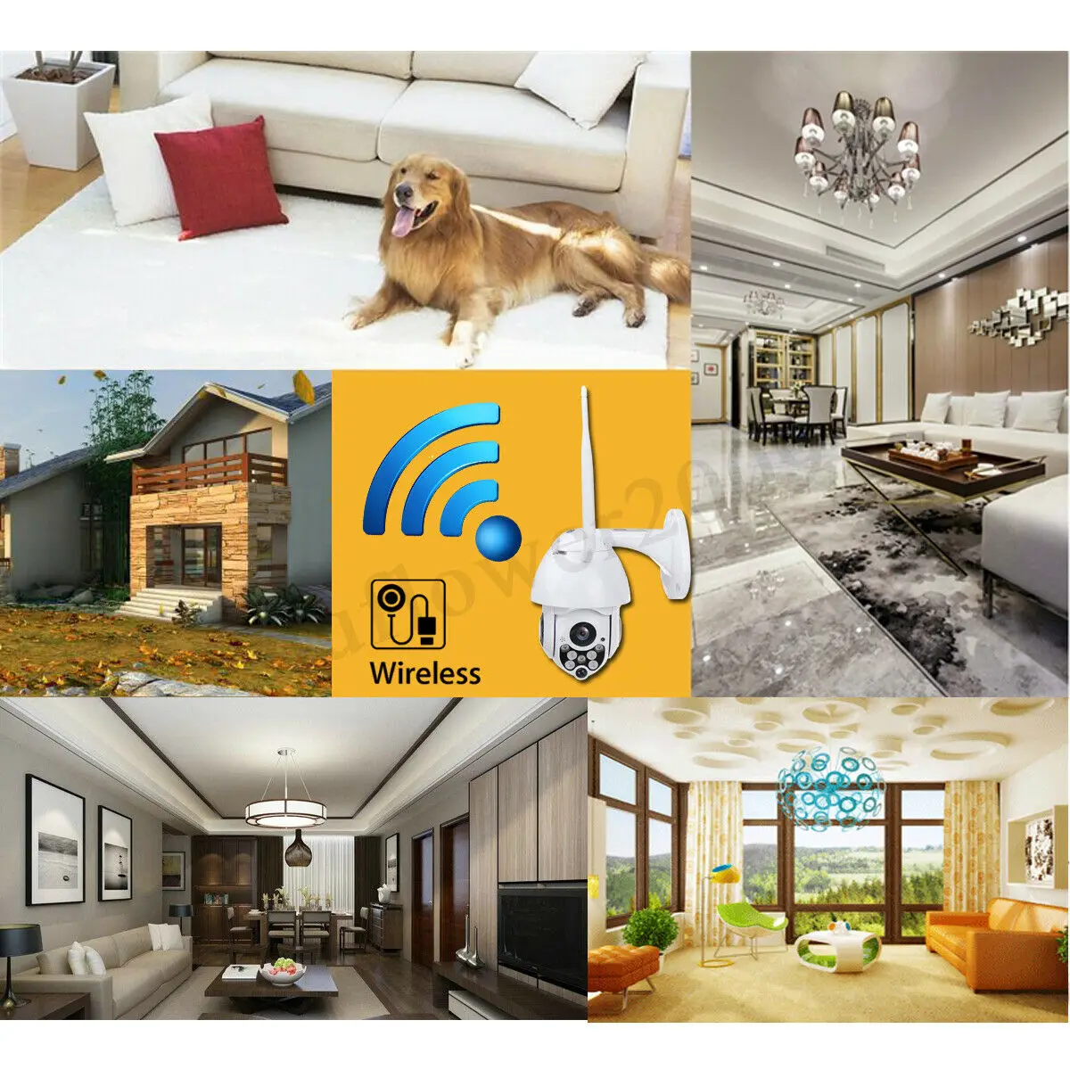 1080P беспроводная Wi-Fi 2MP PTZ IP камера Открытый Onvif водонепроницаемая Мини скоростная купольная камера 50 м P2P ночное видение CCTV камера безопасности