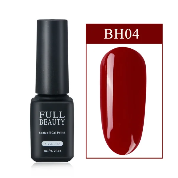 BH04 Лак для ногтей Гель-лак набор замачиваемый Гибридный Блестящий лак УФ красный черный цвет для маникюра ногтей искусство красоты салонный праймер CH981 - Цвет: BH04