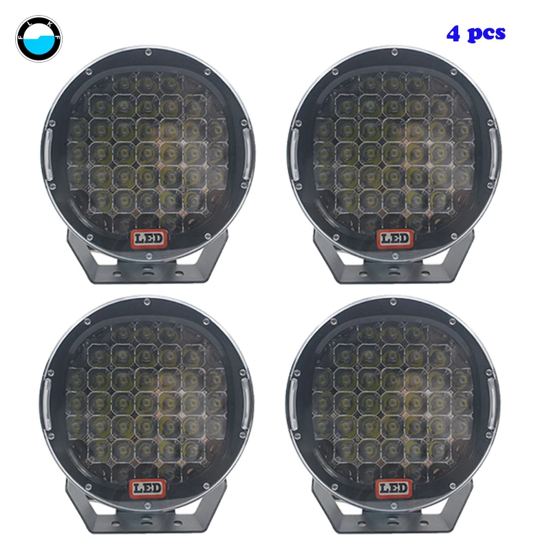4 pcs185w 9 дюймовый круглый светодиодный фонарь для вождения свет внедорожников