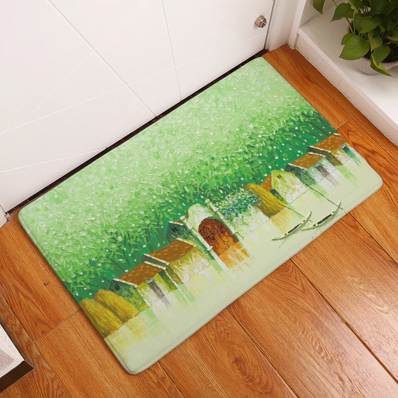 2017 новые ковры с принтом дерева Нескользящие кухонные коврики для дома гостиной