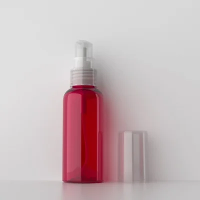 Red Bottle Clear 50 мл X 50 Пустой насос для крема пластиковая бутылка, 50 г эфирный лосьон для лечения насос упаковочный контейнер для косметической продукции путешествия крем банка - Цвет: Red Bottle Clear