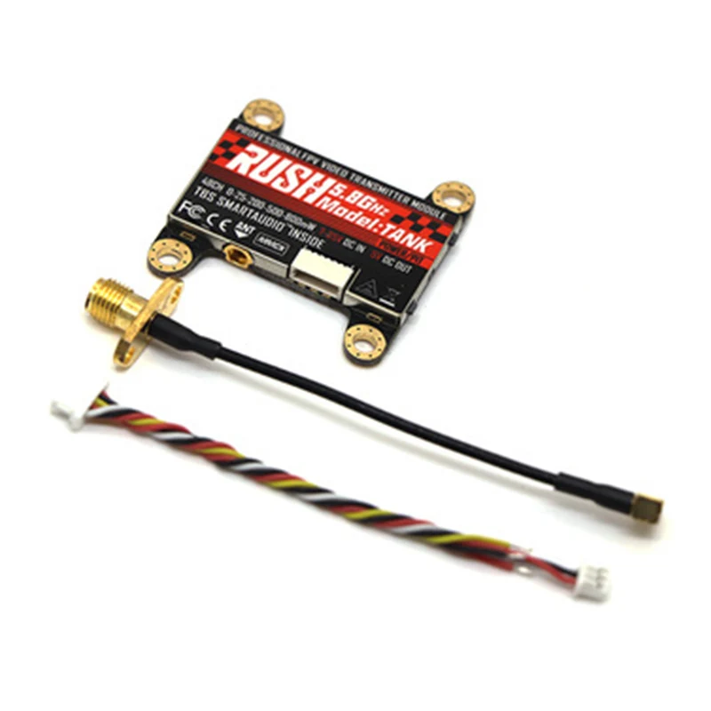 Новый RUSH VTX Танк 5 8 ГГц 48CH PIT/25/200/500/800 МВт TBS переключаемый 7-25 в AV 30 5x30 мм видео