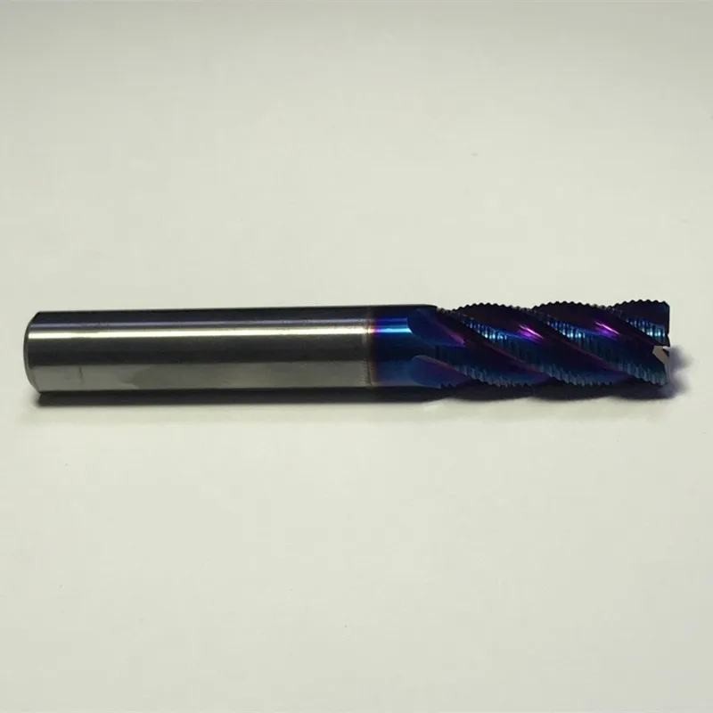 売る 2 個 HRC65 D14/16/18/20*100 ミリメートル 5 フルートタングステン Solide ラフィングエンドミルスパイラルビットフライス工具超硬 Cnc ルータービット