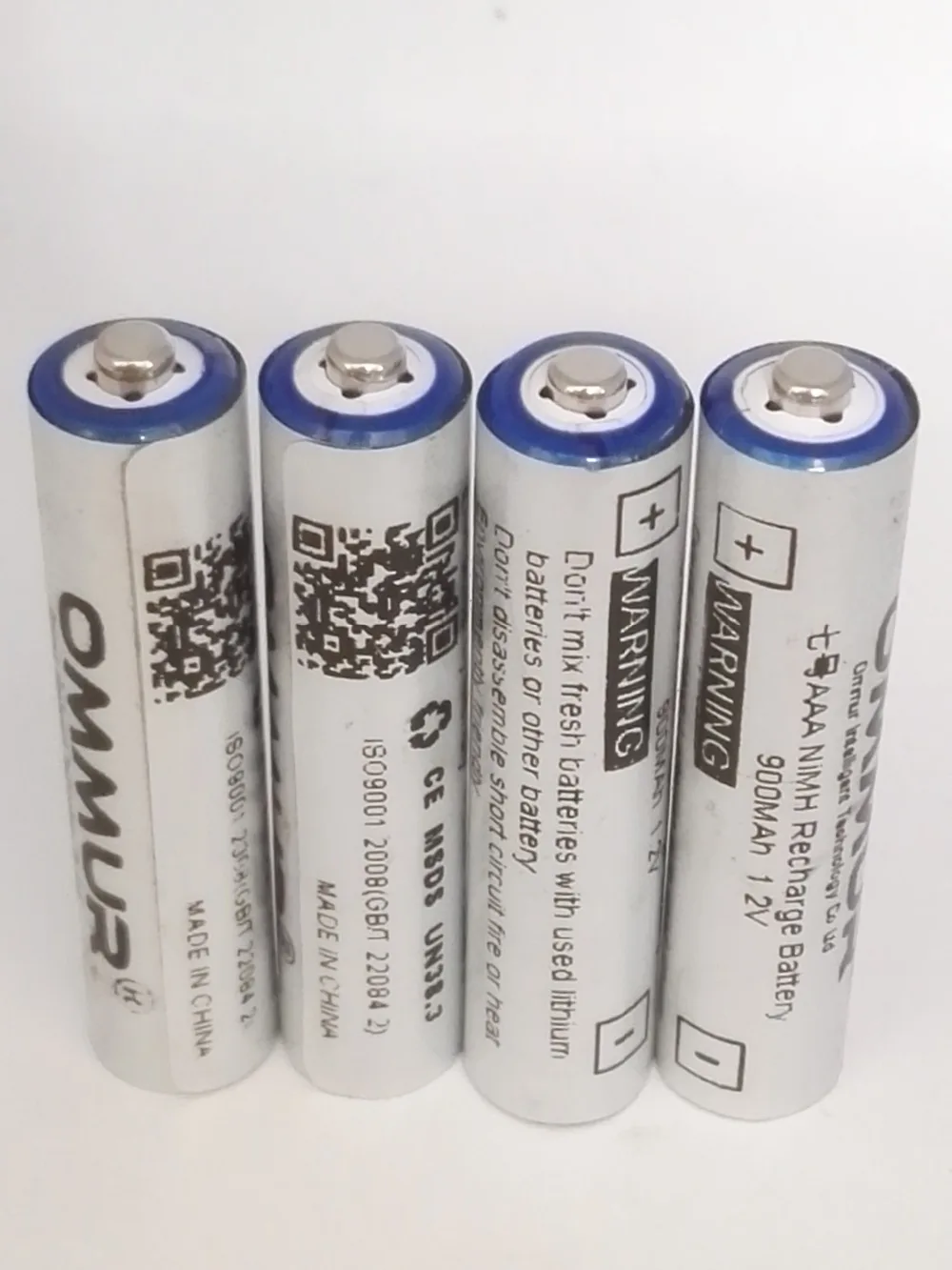 OMMUR AAA 1,2 V 900mAh никелево-металлическая гибридная батарея с подзарядкой Низкая саморазряд для фонарика фары электронная игрушка