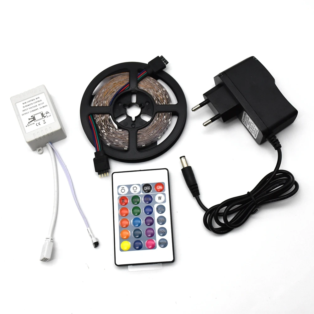 Белая RGB Светодиодная лента 2835 DC12V 60 светодиодов/м гибкая для освещения