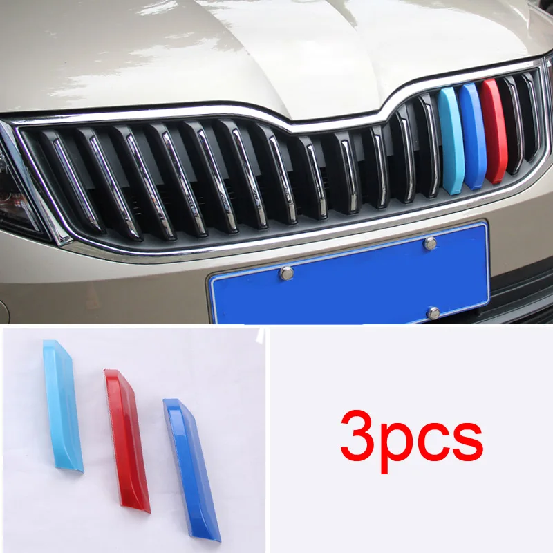 

for Skoda Octavia 2018 Octavia wagon 2017-2018 front grille triband Decorative strip