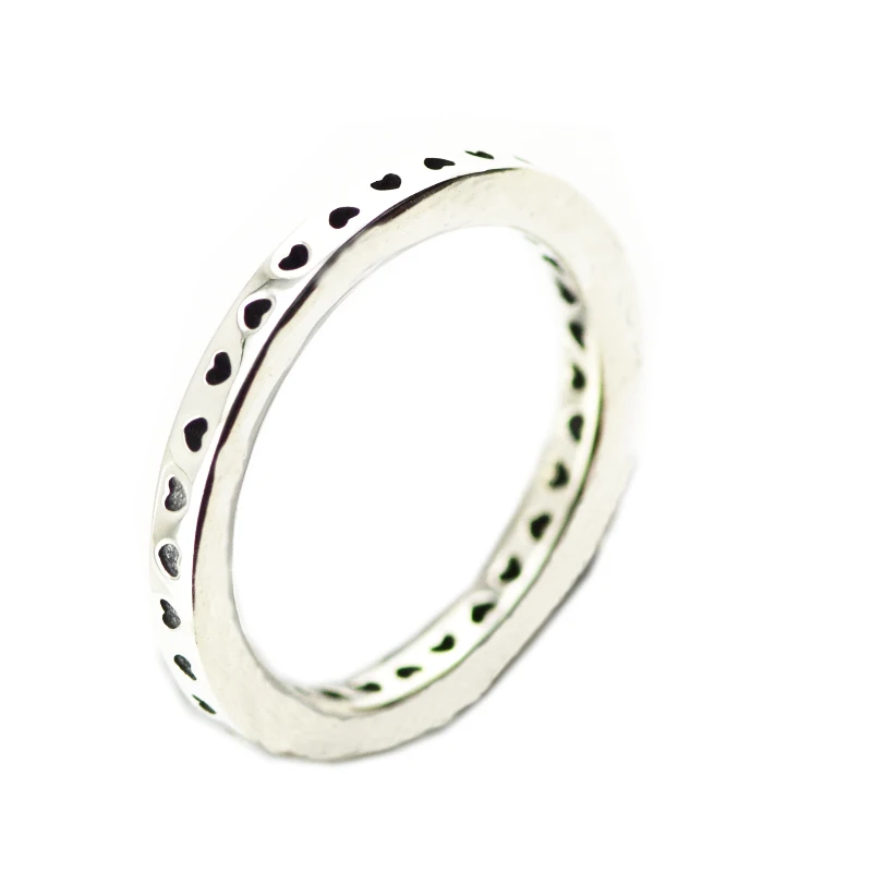 

Signature Hearts Rings 100% 925 Sterling-Silver-Jewelry Free Shipping