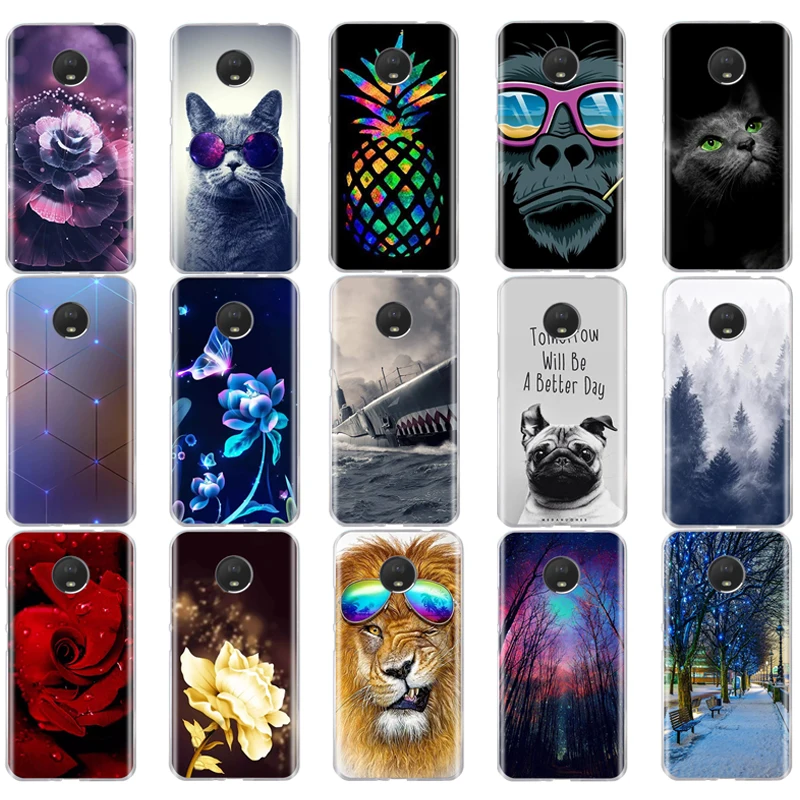 For Motorola Moto E4 Plus Case Cute 3D Pattern Cover (4th Gen)Europe version Soft Silicone TPU Shell | Мобильные телефоны и