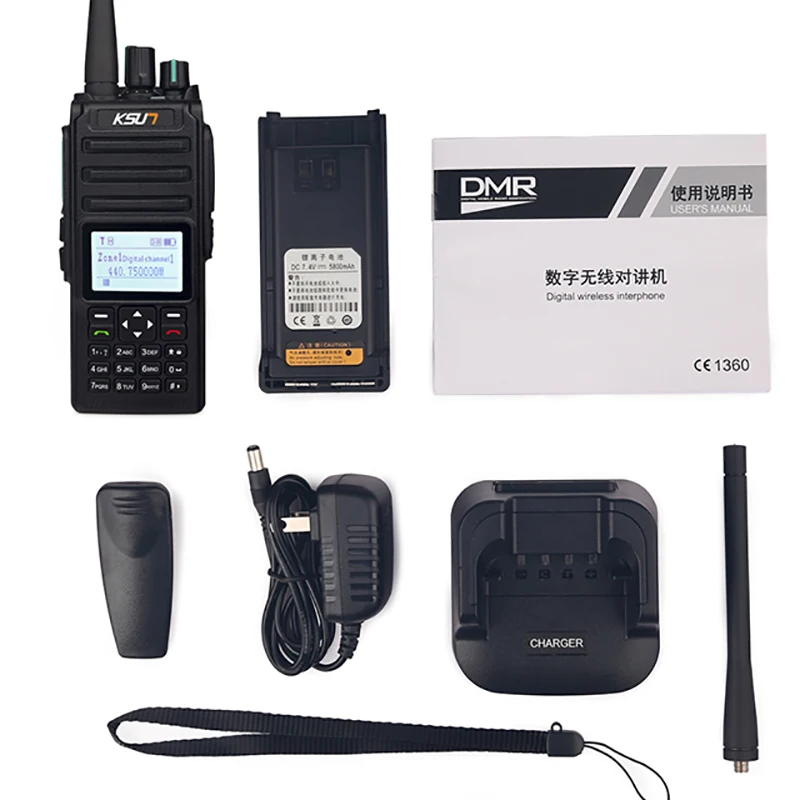 Цифровой беспроводной домофон DMR Поддержка U/V 400 700 МГц 4FSK цифровой модуляции 8 Вт