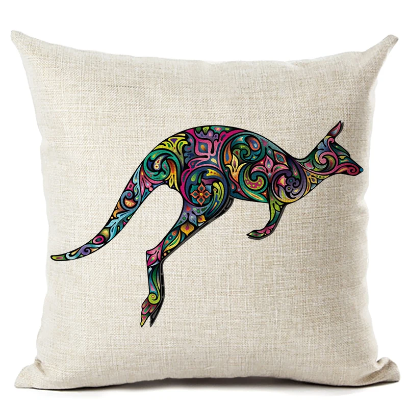 Чешские Тотем животного Свиньи/Птица белье Подушки Детские Чехлы для подушек