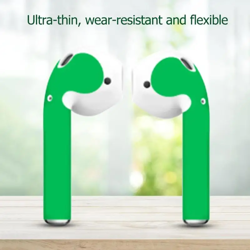 Наушники ПВХ Съемный стикер Клейкая наклейка пленка для Airpods Air Pods наушники