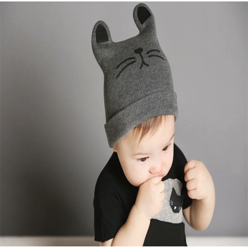 Autumn Winter Cotton Baby Hat Girl Boy Toddler Infant Kids Caps Lovely Knit bonnet Accessories Hot | Детская одежда и обувь