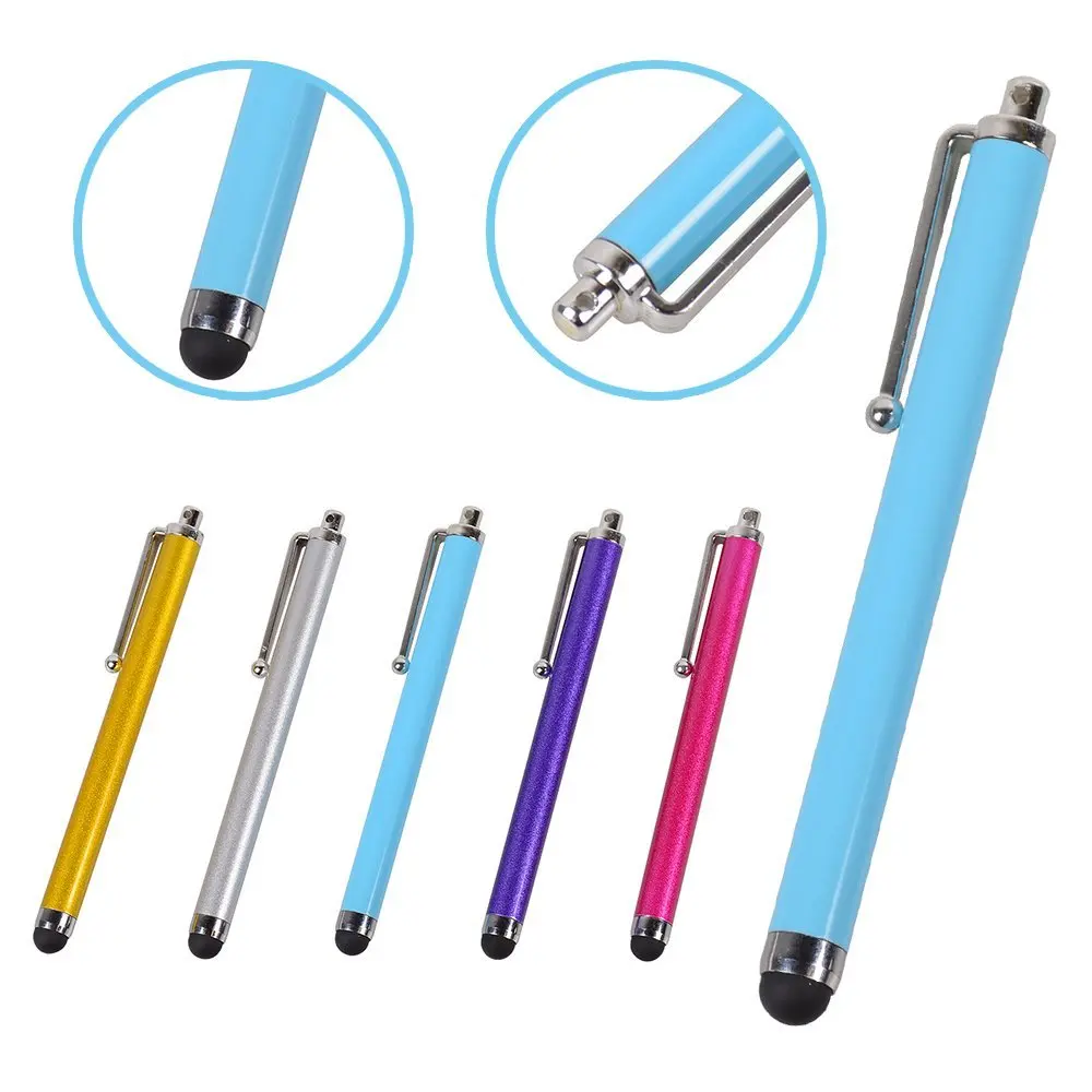 20 шт./упак. Универсальный Colorful Stylus Ручка Длинная Экрана Касания для iPad iPhone Samsung Tablet