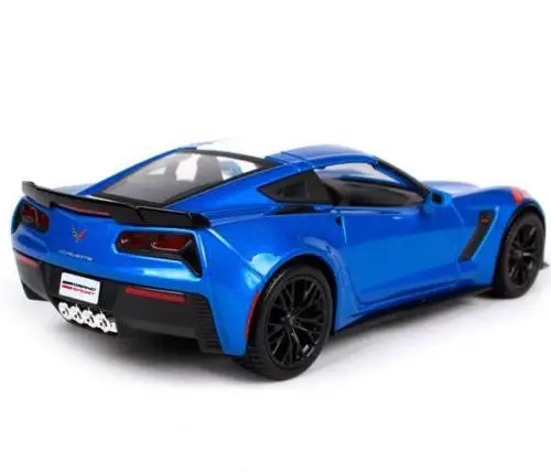 Спортивная литая модель гоночного автомобиля Maisto 1:24 2017 Corvette GT Grand синяя